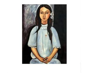 SSLDP LFHLI Poster di Amedeo Modigliani Ritratto di Una Donna Illustrazione murale Pittura e Stampe su Tela di Amedeo Modigliani Quadro di Arredamento per la casa 50x70cm Senza Cornice