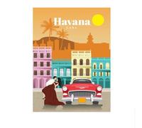 SSLDP LFHLI Poster di Città turistiche Famose nel Mondo, Paesaggio Urbano, Dipinto su Tela, Arte murale e Stampe di Città turistiche, Arredamento Moderno per la casa, Immagine 50x70cmx1 Senza Cornice