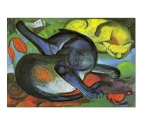 SSLDP LFHLI Poster di Franz Marc, Astratto, colorato, Animale, Arte murale, Franz Marc, Dipinto su Tela e Stampe, Arredamento Moderno per la casa, Soggiorno, Immagine 40x60 cm, Senza Cornice