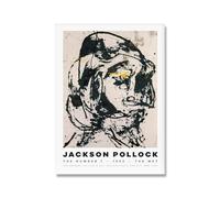 SSLDP LFHLI Poster di Jackson Pollock, Astratto, Psichedelico, Arte murale, Jackson Pollock, Dipinto su Tela, Stampe nordiche per la Decorazione della casa, Immagine 50x70cmx1 Senza Cornice