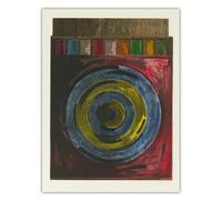 SSLDP LFHLI Poster di Jasper Johns《Arget con calchi in Gesso》Arte della Parete Jasper Johns Pittura su Tela e Stampe Immagine di Decorazione del Soggiorno di casa 50x70cmx1 Senza Cornice