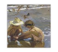 SSLDP LFHLI Poster di Joaquin Sorolla Piede ferito, Stampe su Tela di Joaquin Sorolla, per la Decorazione della casa, 50x50 cm, Senza Cornice.