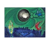 SSLDP LFHLI Poster di Marc Chagall Arte murale Astratta Pittura e Stampe su Tela di Marc Chagall Decorazione della Stanza nordica 50x70cm Senza Cornice