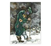SSLDP LFHLI Poster di Marc Chagall Arte murale Astratta Pittura e Stampe su Tela di Marc Chagall Decorazione della Stanza nordica 50x70cm Senza Cornice