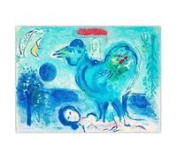 SSLDP LFHLI Poster di Marc Chagall Arte murale Astratta Pittura e Stampe su Tela di Marc Chagall Decorazione della Stanza nordica 50x70cm Senza Cornice
