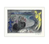 SSLDP LFHLI Poster di Marc Chagall Arte murale Astratta Pittura e Stampe su Tela di Marc Chagall Decorazione della Stanza nordica 50x70cm Senza Cornice