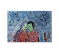 SSLDP LFHLI Poster di Marc Chagall Arte murale Astratta Pittura e Stampe su Tela di Marc Chagall Decorazione della Stanza nordica 50x70cm Senza Cornice