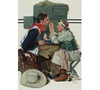 SSLDP LFHLI Poster di Norman Rockwell, Saturday Evening Magazine, Arte murale, Dipinto su Tela e Stampe di Norman Rockwell, Arredamento Moderno per la casa, 50x70 cm, Senza Cornice.