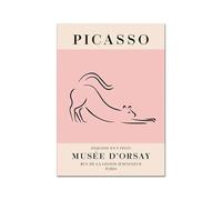 SSLDP LFHLI Poster di Pablo Picasso Linee astratte Illustrazioni murali di Pablo Picasso Pittura e Stampe di Decorazione casa Immagine 50x70cmx1 Senza Cornice