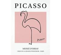 SSLDP LFHLI Poster di Pablo Picasso Linee astratte Illustrazioni murali di Pablo Picasso Pittura e Stampe di Decorazione casa Immagine 50x70cmx1 Senza Cornice