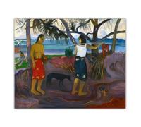 SSLDP LFHLI Poster di Paul Gauguin sotto Il pandano, 1891", Dipinto su Tela e Stampe di Paul Gauguin, Decorazione per la casa, Soggiorno, 60x70 cm, Senza Cornice.