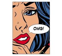 SSLDP LFHLI Poster di Roy Lichtenstein Ragazza Che Piange, Arte murale, Dipinto su Tela e Stampe di Roy Lichtenstein, Arredamento Moderno per la casa, Soggiorno, 50x70 cm, Senza Cornice.