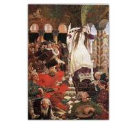 SSLDP LFHLI Poster di Viktor Vasnetsov La Principessa Che Non sorrideva mai, Dipinto su Tela e Stampe di Viktor Vasnetsov, Decorazione per la casa, 50x70 cm, Senza Cornice.