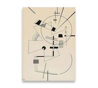 SSLDP LFHLI Poster di Wassily Kandinsky Semplice Illustrazione murale a Linee Pittura e Stampe su Tela di Wassily Kandinsky Quadro di Arredamento Moderno 40x60cmx1 Senza Cornice