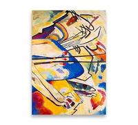 SSLDP LFHLI Poster di Wassily Kandinsky Semplice Illustrazione murale a Linee Pittura e Stampe su Tela di Wassily Kandinsky Quadro di Arredamento Moderno 40x60cmx1 Senza Cornice