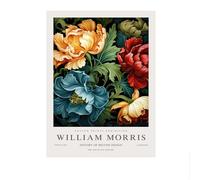 SSLDP LFHLI Poster di William Morris, Dipinto su Tela con Fiori Colorati, Stile Liberty, Arte murale e Stampe, Arredamento Moderno per la casa, Quadro da Parete 40x60 cm, Senza Cornice.