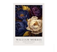 SSLDP LFHLI Poster di William Morris, Dipinto su Tela con Fiori Colorati, Stile Liberty, Arte murale e Stampe, Arredamento Moderno per la casa, Quadro da Parete 40x60 cm, Senza Cornice.