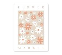 SSLDP LFHLI Poster Estetica del Mercato dei Fiori Vintage, Stampe e Quadri su Tela, Decorazione Moderna per la casa e Il Soggiorno, 40x60 cm, Senza Cornice.
