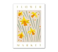 SSLDP LFHLI Poster Estetica del Mercato dei Fiori Vintage, Stampe e Quadri su Tela, Decorazione Moderna per la casa e Il Soggiorno, 40x60 cm, Senza Cornice.