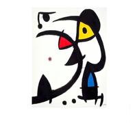 SSLDP LFHLI Poster Minimalista di Joan Miró, Linea Astratta, Arte murale, Dipinto su Tela e Stampe di Joan Miró, Decorazione Moderna per la casa e Il Soggiorno, 50x70 cm, Senza Cornice.