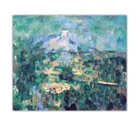 SSLDP LFHLI Poster retrò Classico di Paul Cezanne《Monte Sainte》Arte murale di Paul Cezanne, Dipinto su Tela e Stampe, Decorazione per la casa nordica, 60x70cmx1, Senza Cornice