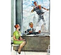 SSLDP LFHLI Poster retrò degli Anni '90 di Norman Rockwell, Arte murale di Norman Rockwell, Dipinto su Tela e Stampe, Decorazione Moderna per la casa, Soggiorno, 50x70 cm, Senza Cornice.