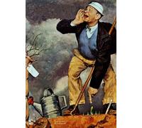 SSLDP LFHLI Poster retrò degli Anni '90 di Norman Rockwell, Arte murale di Norman Rockwell, Dipinto su Tela e Stampe, Decorazione Moderna per la casa, Soggiorno, 50x70 cm, Senza Cornice.