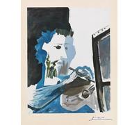 SSLDP LFHLI Poster retrò del cubismo di Pablo Picasso, Ritratto di Figura, Arte murale, Dipinto su Tela e Stampe di Pablo Picasso, Decorazione per la casa, Immagine 40x60cmx1 Senza Cornice