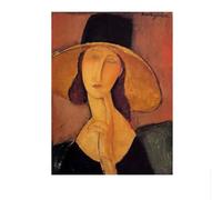 SSLDP LFHLI Poster retrò di Amedeo Modigliani, Ritratto di Donna, Arte murale, Dipinto su Tela e Stampe di Amedeo Modigliani per la Decorazione della casa, 40x60 cm, Senza Cornice.