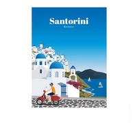 SSLDP LFHLI Poster turistico di FAMA Mondiale, Dipinto su Tela Vintage, Stampe artistiche e murali da Parete, Decorazione nordica per la casa e Il Soggiorno, 50x70cmx1, Senza Cornice.