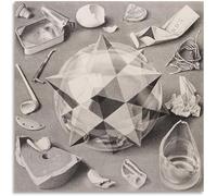 SSLDP LFHLI Poster Vintage Classico di M.C. Escher Arte murale Astratta da Parete M.C. Escher Pittura e Stampe Quadro di Arredamento Moderno 60x60cmx1 Senza Cornice