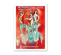 SSLDP LFHLI Poster Vintage Classico di Marc Chagall Arte murale Astratta di Una Donna Pittura su Tela di Marc Chagall e Stampe Foto di Arredamento casa 50x70cm Senza Cornice