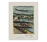 SSLDP LFHLI Poster Vintage di Bernard Buffet Port Breton 1979", Dipinto su Tela e Stampe di Bernard Buffet, Decorazione Moderna per la casa, 40x60 cm, Senza Cornice.