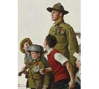 SSLDP LFHLI Poster Vintage di Norman Rockwell, Illustrazione di Una rivista, Arte murale, Dipinto su Tela e Stampe di Norman Rockwell, Immagine per la casa, 50x70cmx1, Senza Cornice.