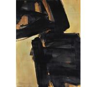SSLDP LFHLI Retro Pierre Soulages Poster Linea Nera Astratta Arte della Parete Pierre Soulages Pittura su Tela E Stampe per Immagini di Home Decor 50x70cm Senza Cornice