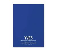 SSLDP LFHLI Yves Klein Mostra Galleria di Poster nordici Neorealismo Arte murale Yves Klein Tela Pittura e Stampe Decorazione per la casa Immagine 40x60cmx1 Senza Cornice