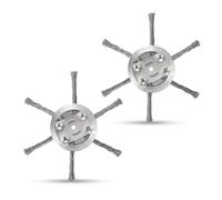 ssltvti Confezione da 2 testine di ricambio universali per decespugliatore da 15,2 cm, 6 teste, per decespugliatore elettrico senza fili, strumento da giardino per rimuovere erbacce, muschio e ruggine