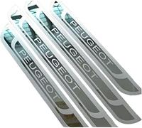 SsMmtin 4 Pezzi Battitacco in Acciaio Inox per Peugeot 3008 408 505 508 308, Auto Battitacco Protezione Plates Anti Graffio Scuff Accessori
