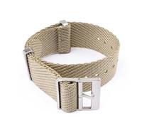 SSNAWBA 18mm 20mm 22mm 24mm cinturino in nylon intrecciato fibbia in acciaio inossidabile morbido cinturino da polso di ricambio for uomo donna compatibile con Tudor 79220R compatibile con Seiko(Khaki