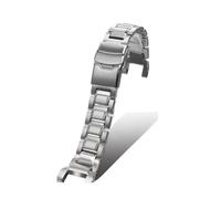 SSNAWBA Accessori for cinturini in acciaio inossidabile compatibili con Casio GW1100 GA1000 GW4000 G1400 GWA1000fc Cinturino sportivo in silicone con fibbia ad ardiglione da uomo(Solid Silver)