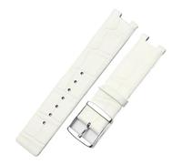 SSNAWBA Cinturini for orologi compatibili con CK K1S21120/K1S21102 in pelle resistente e morbida for cinturino for orologio Calvin Klein da 20 mm(A-White Silver)