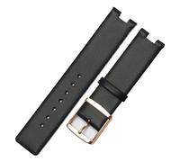 SSNAWBA Cinturini for orologi compatibili con CK K1S21120/K1S21102 in pelle resistente e morbida for cinturino for orologio Calvin Klein da 20 mm(Black rose gold)