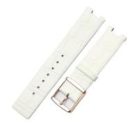 SSNAWBA Cinturini for orologi compatibili con CK K1S21120/K1S21102 in pelle resistente e morbida for cinturino for orologio Calvin Klein da 20 mm(A-White rose gold)