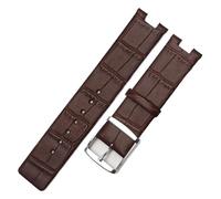 SSNAWBA Cinturini for orologi compatibili con CK K1S21120/K1S21102 in pelle resistente e morbida for cinturino for orologio Calvin Klein da 20 mm(A-Brown Silver)