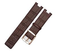SSNAWBA Cinturini for orologi compatibili con CK K1S21120/K1S21102 in pelle resistente e morbida for cinturino for orologio Calvin Klein da 20 mm(A-Brown rose gold)
