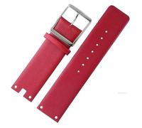 SSNAWBA Cinturini for orologi compatibili con CK K94231 K9423101 in pelle resistente e morbida, compatibili con cinturino for orologio Calvin Klein da 22 mm, bracciale da uomo(Red-silver)