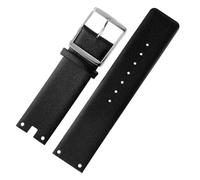 SSNAWBA Cinturini for orologi compatibili con CK K94231 K9423101 in pelle resistente e morbida, compatibili con cinturino for orologio Calvin Klein da 22 mm, bracciale da uomo(Black-silver)