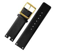 SSNAWBA Cinturini for orologi compatibili con CK K94231 K9423101 in pelle resistente e morbida, compatibili con cinturino for orologio Calvin Klein da 22 mm, bracciale da uomo(Black-gold)
