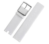 SSNAWBA Cinturini for orologi compatibili con CK K94231 K9423101 in pelle resistente e morbida, compatibili con cinturino for orologio Calvin Klein da 22 mm, bracciale da uomo(White-silver)