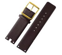 SSNAWBA Cinturini for orologi compatibili con CK K94231 K9423101 in pelle resistente e morbida, compatibili con cinturino for orologio Calvin Klein da 22 mm, bracciale da uomo(Brown-gold)